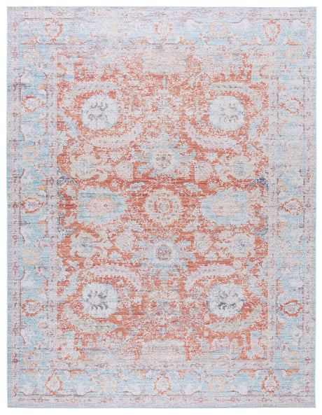 Safavieh Tucson Tsn908K Turquoise/Rust Area Rug