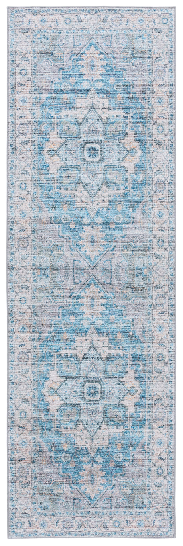 Safavieh Tucson Tsn913B Grey/Turquoise Rug.