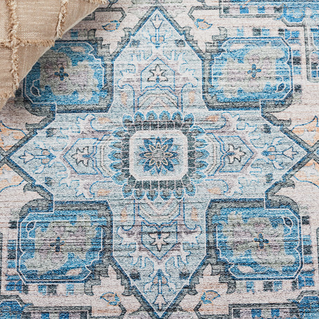 Safavieh Tucson Tsn913B Grey/Turquoise Rug.