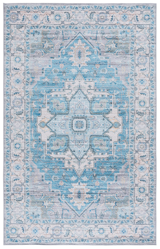 Safavieh Tucson Tsn913B Grey/Turquoise Rug.