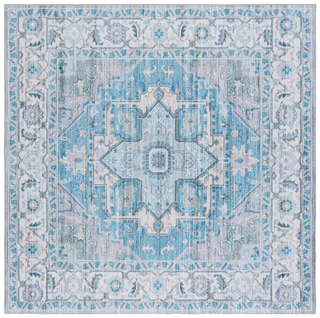 Safavieh Tucson Tsn913B Grey/Turquoise Rug.