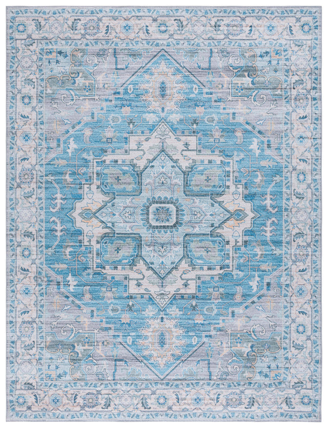 Safavieh Tucson Tsn913B Grey/Turquoise Rug.