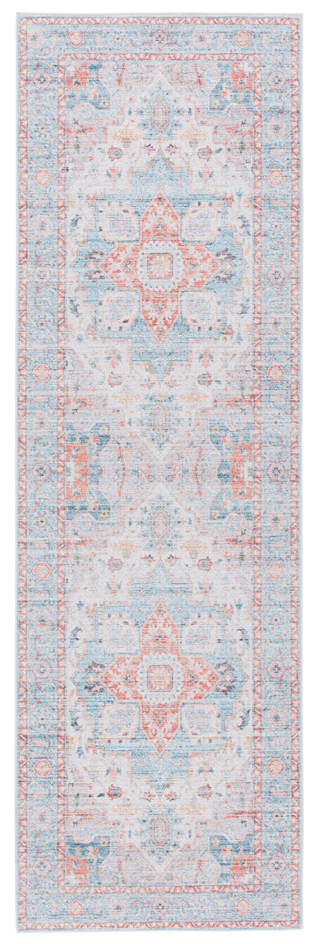 Safavieh Tucson Tsn913K Turquoise/Rust Rug.