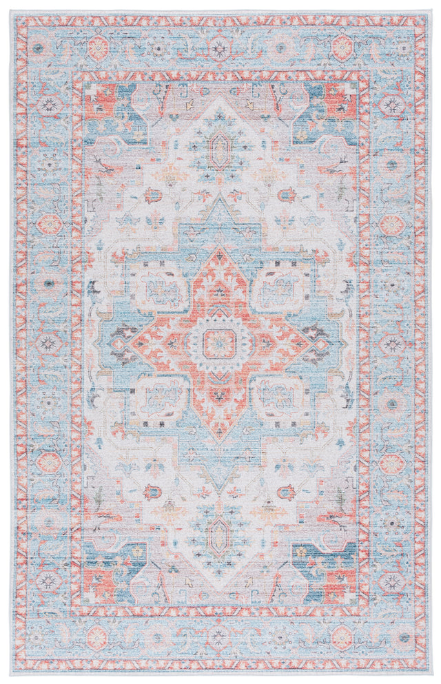 Safavieh Tucson Tsn913K Turquoise/Rust Rug.