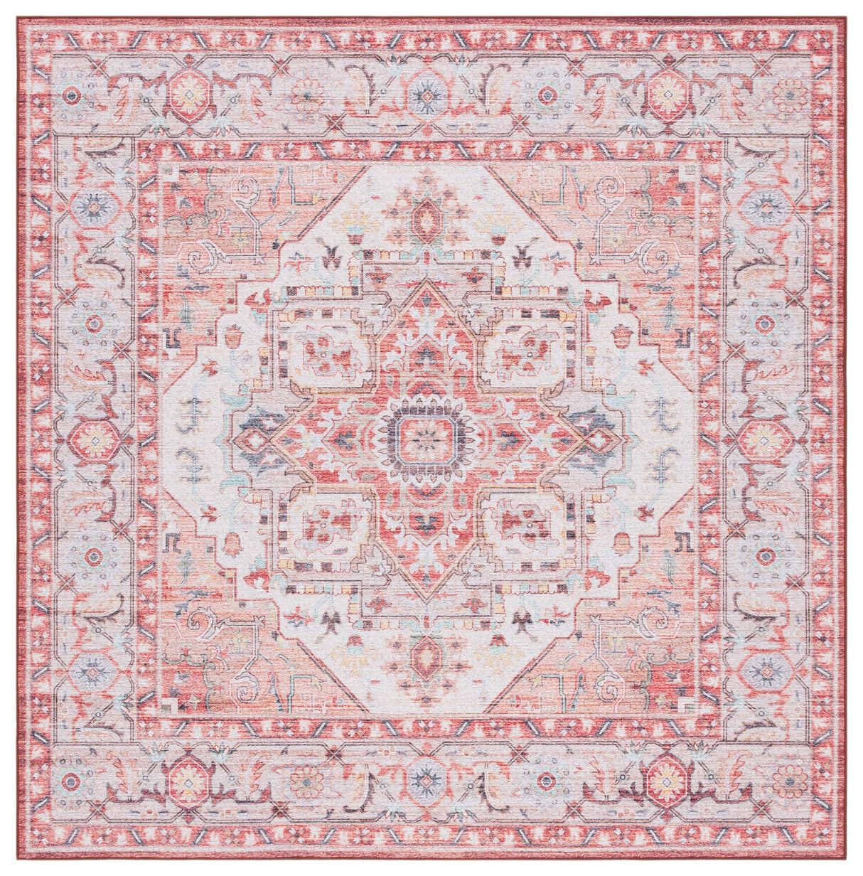 Safavieh Tucson Tsn913P Light Rust/Beige Rug.