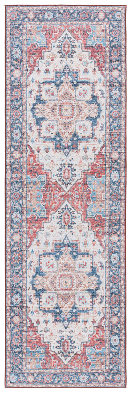 Safavieh Tucson Tsn913Q Rust/Blue Rug.