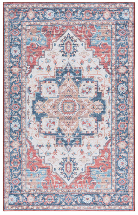 Safavieh Tucson Tsn913Q Rust/Blue Rug.