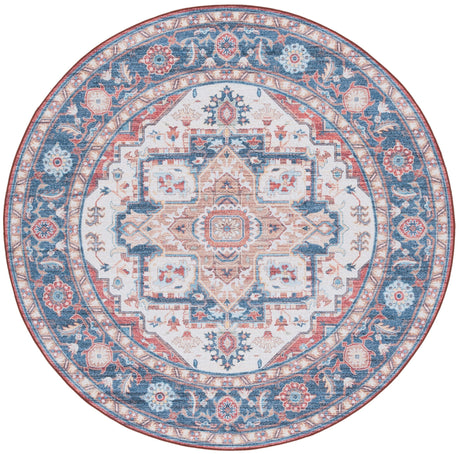 Safavieh Tucson Tsn913Q Rust/Blue Rug.