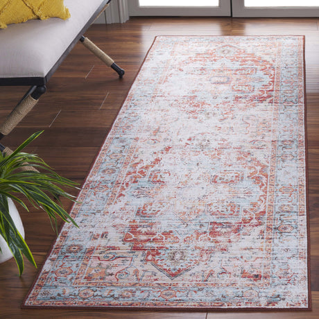 Safavieh Tucson Tsn928K Turquoise/Rust Area Rug