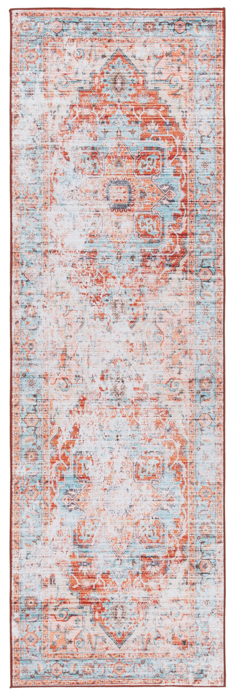 Safavieh Tucson Tsn928K Turquoise/Rust Area Rug