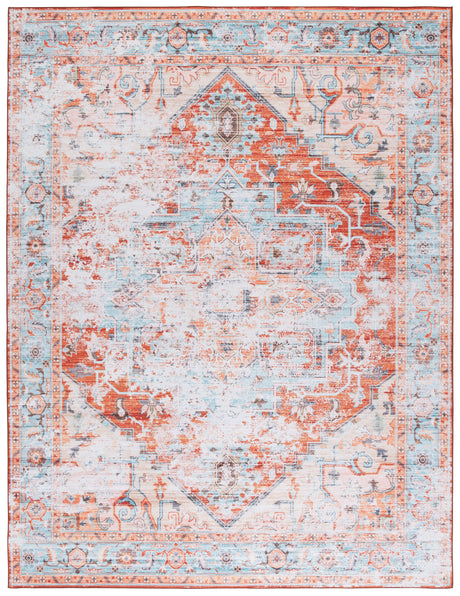 Safavieh Tucson Tsn928K Turquoise/Rust Area Rug