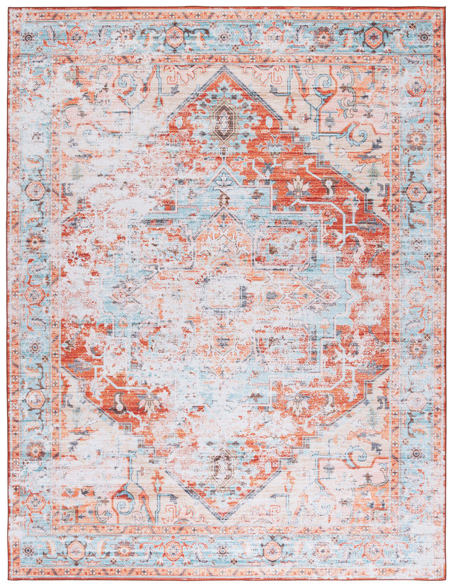 Safavieh Tucson Tsn928K Turquoise/Rust Rug.