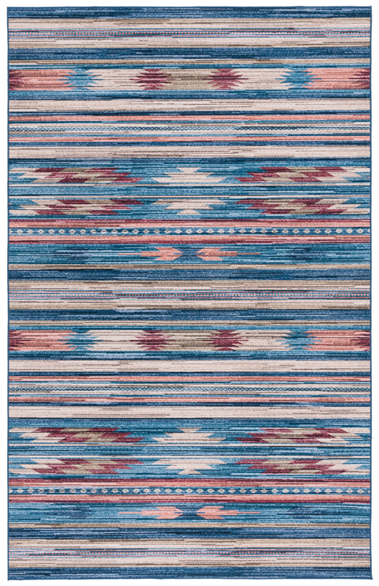 Safavieh Tucson Tsn930M Blue/Rust Area Rug