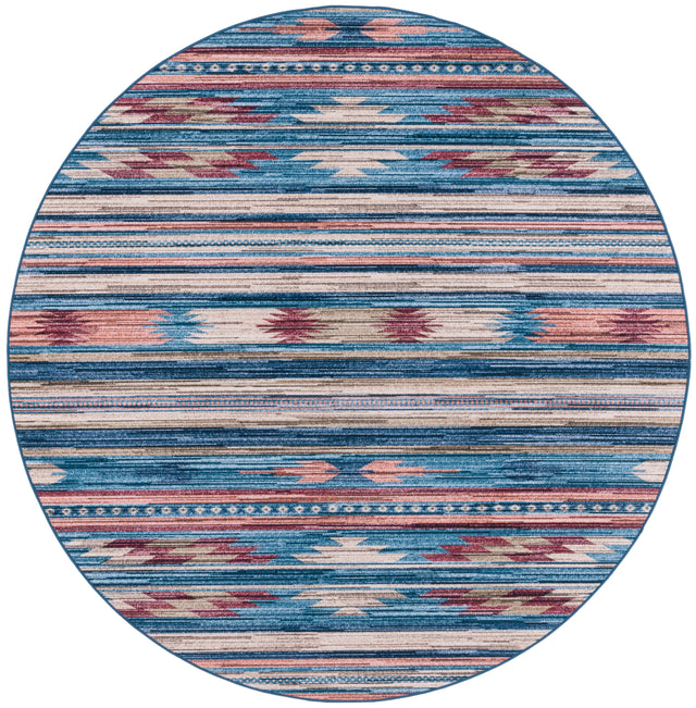 Safavieh Tucson Tsn930M Blue/Rust Rug.