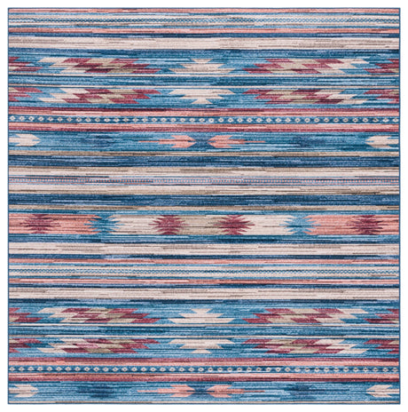 Safavieh Tucson Tsn930M Blue/Rust Rug.