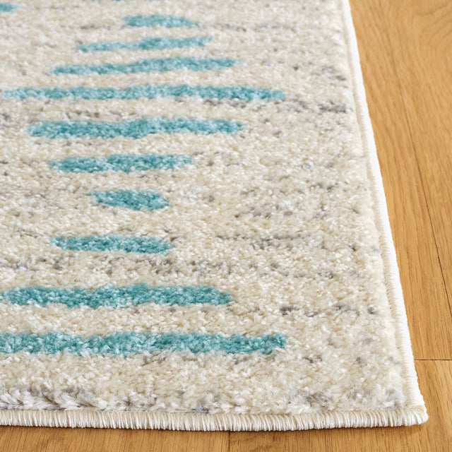 Safavieh Tulum Tul644J Ivory/Turquoise Rug.