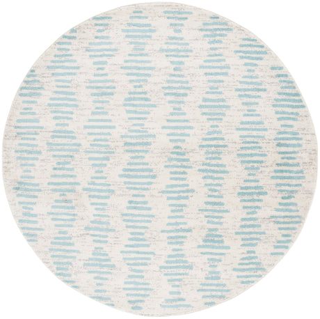 Safavieh Tulum Tul644J Ivory/Turquoise Rug.