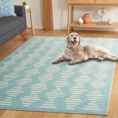 Safavieh Tulum Tul644K Turquoise/Ivory Rug.