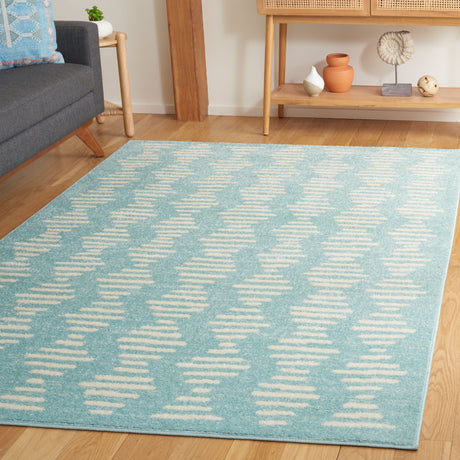 Safavieh Tulum Tul644K Turquoise/Ivory Rug.