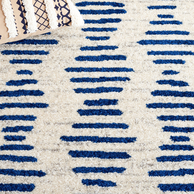 Safavieh Tulum Tul644M Ivory/Navy Rug.