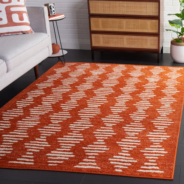 Safavieh Tulum Tul644P Rust/Ivory Rug.