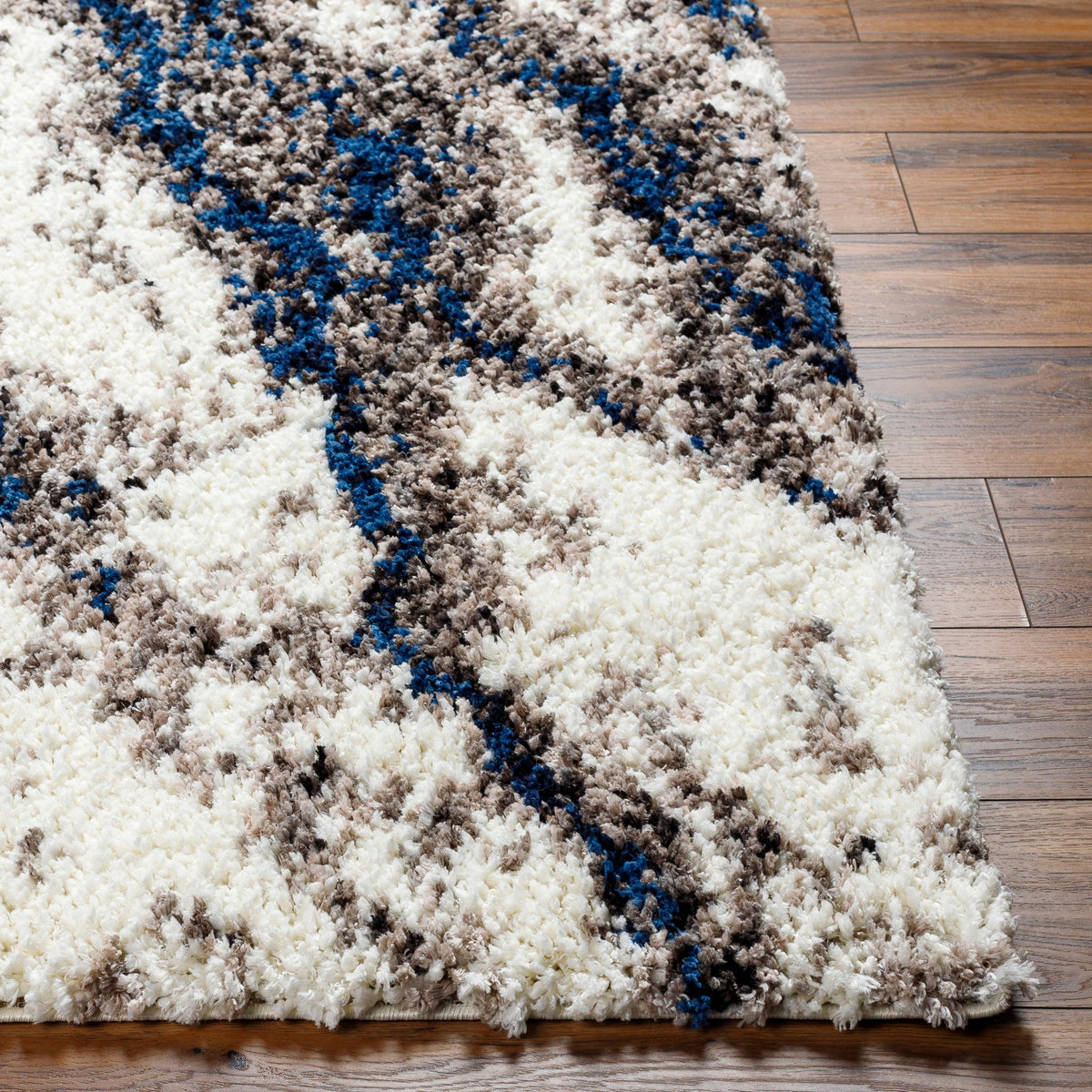 Surya Ultra Shag Utg-2305 Pale Pink, Light Grey, Onyx, Sage, Nickel, Eggplant, Ash, Metallic - Silver Rug.