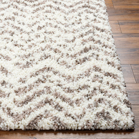 Surya Ultra Shag Utg-2306 Light Silver, Slate Grey Taupe, Light Grey, Ash, Pewter Rug.