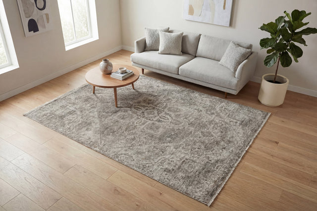 Dynamic Rugs Valeria 10524 Power Loomed Transitional Ivory/Beige/Multi Rug