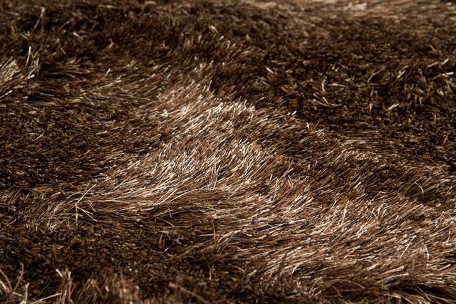 Chandra Vani van13604 Brown Rug - close-up detail