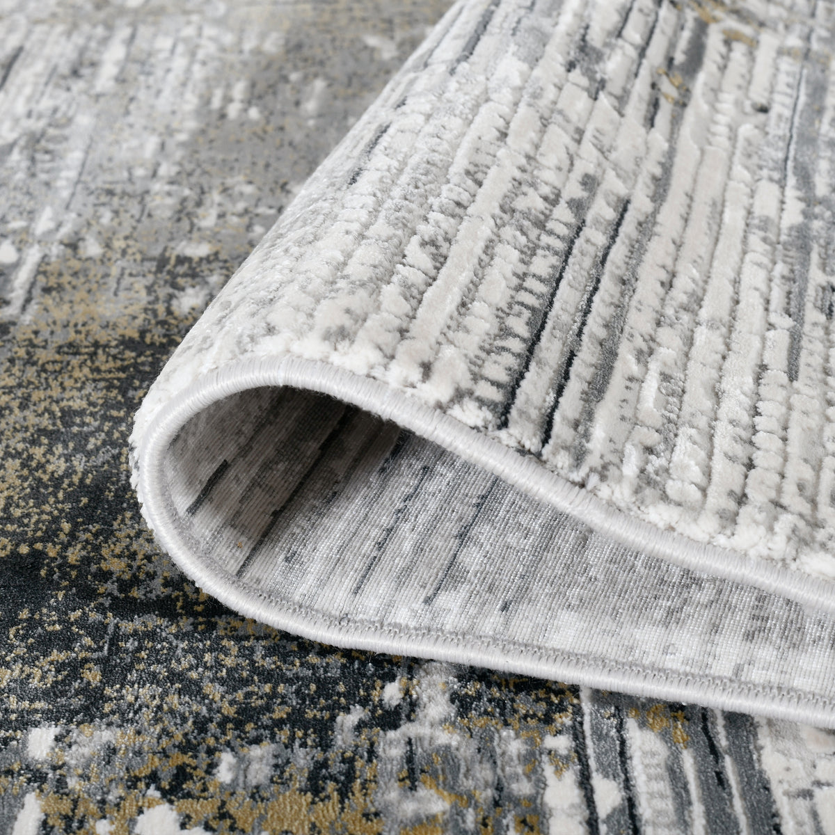 Amer Venice VEN-2 Ivory / Gold area rug - rolled view