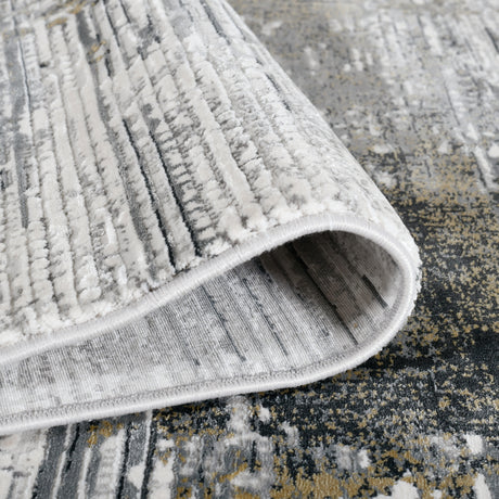 Amer Venice VEN-2 Ivory / Gold area rug - rolled view