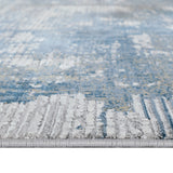 Amer Venice VEN-3 Ivory / Blue area rug - profile view