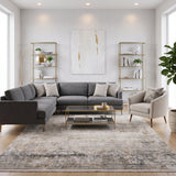Amer Venice VEN-4 Gray / Gold area rug - lifestyle view