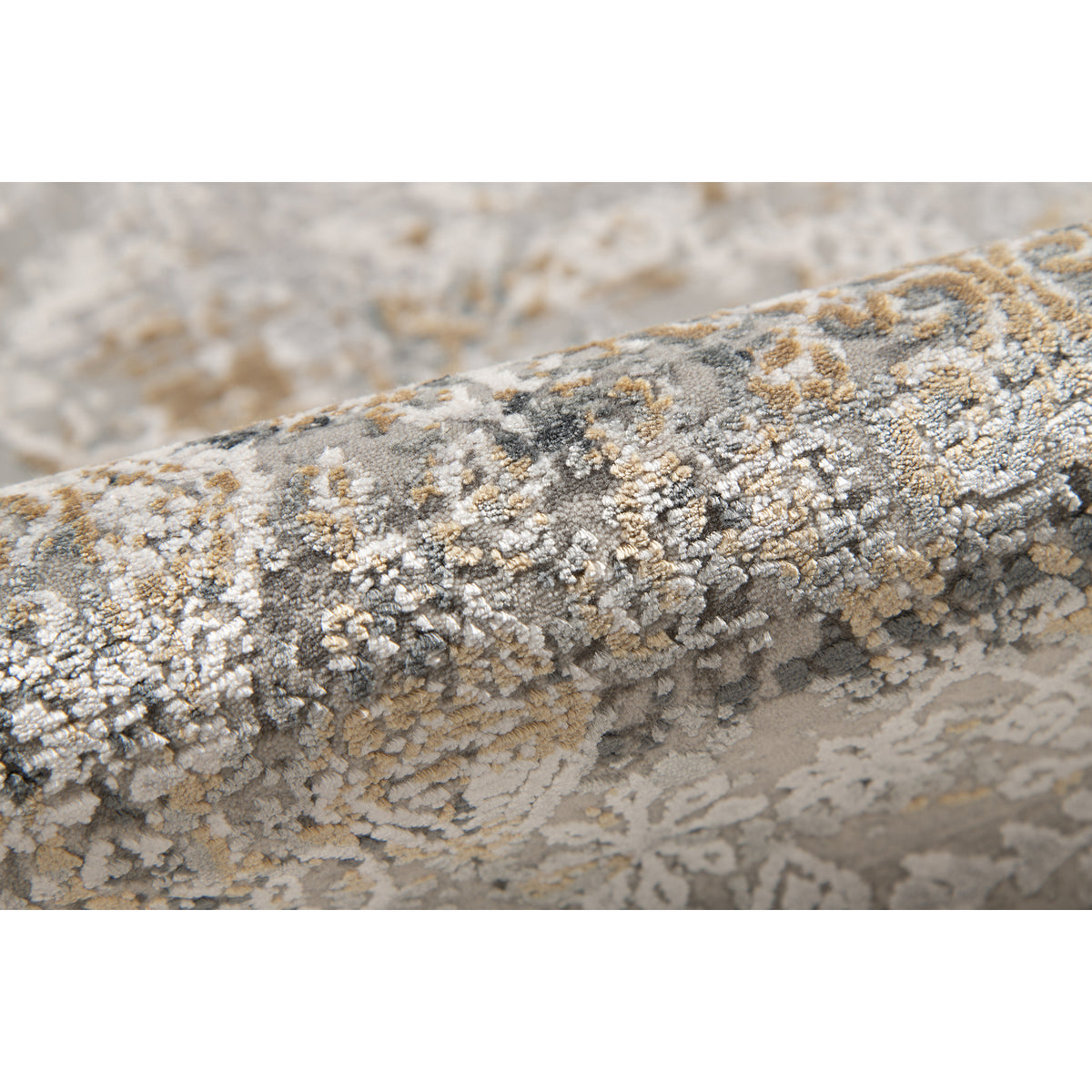 Amer Venice VEN-4 Gray / Gold area rug - color swatch view