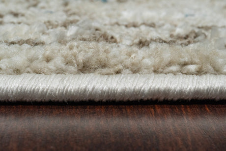 Dynamic Rugs Venedik 17770 Power Loomed Traditional Cream/Blue Rug