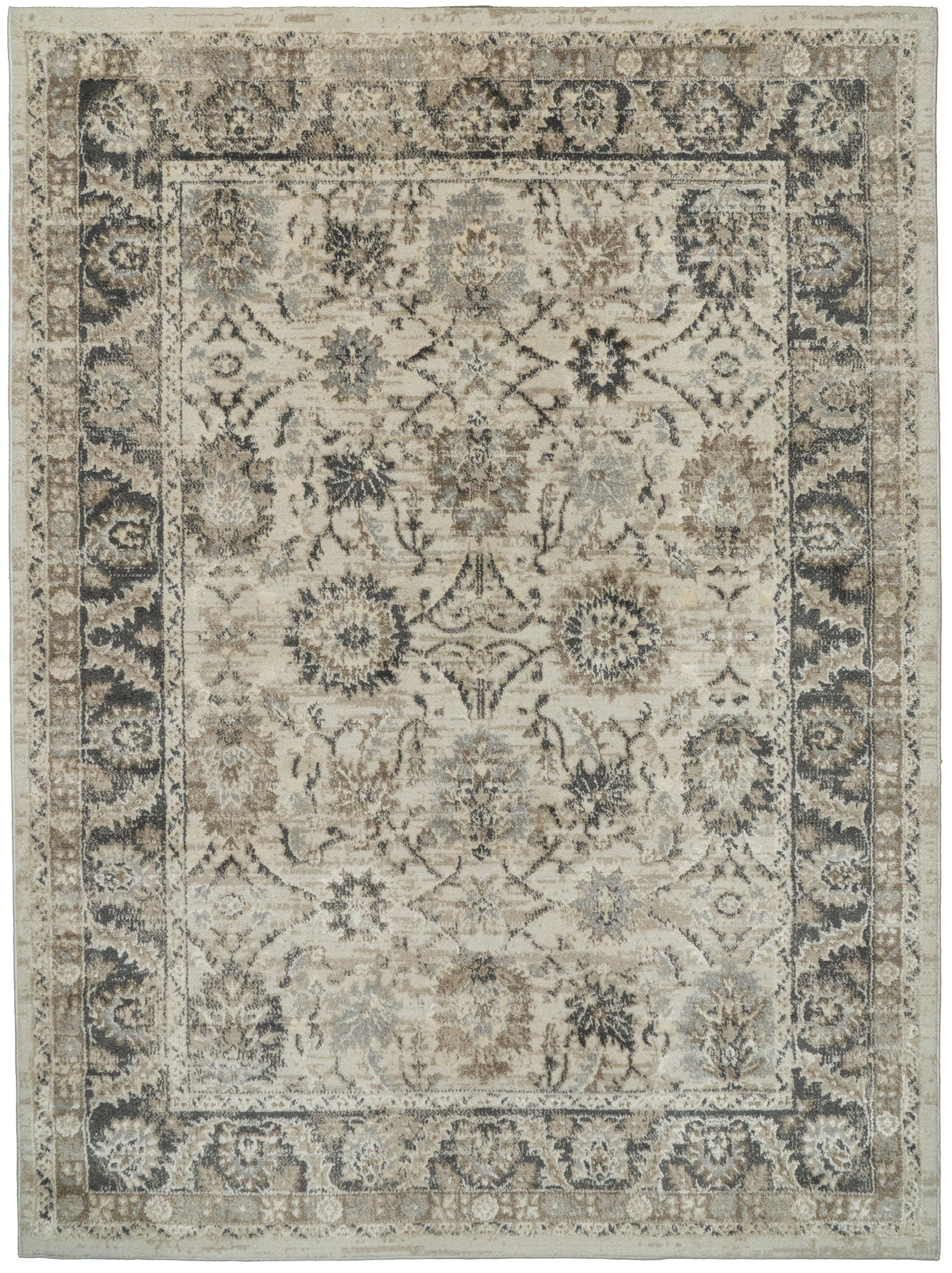 Dynamic Rugs Venedik 17772 Power Loomed Traditional Cream/Grey Rug