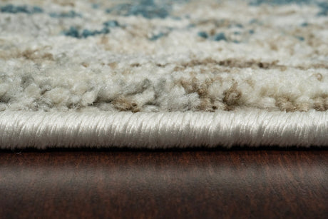 Dynamic Rugs Venedik 17778 Power Loomed Transitional Cream/Navy/Beige Rug