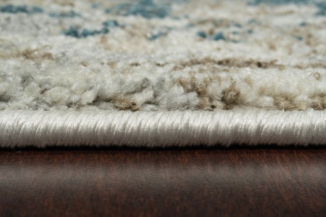 Dynamic Rugs Venedik 17778 Power Loomed Transitional Cream/Navy/Beige Rug
