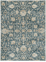 Dynamic Rugs Venedik 17784 Power Loomed Transitional Blue/Cream Rug