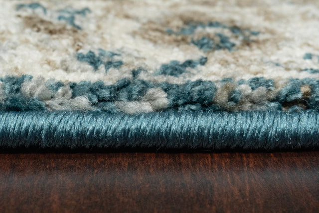 Dynamic Rugs Venedik 17785 Power Loomed Transitional Blue/Cream/Beige Rug