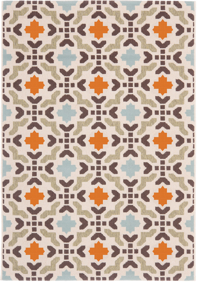 Safavieh Veranda Ver080-712 Cream/Terracotta Rug.