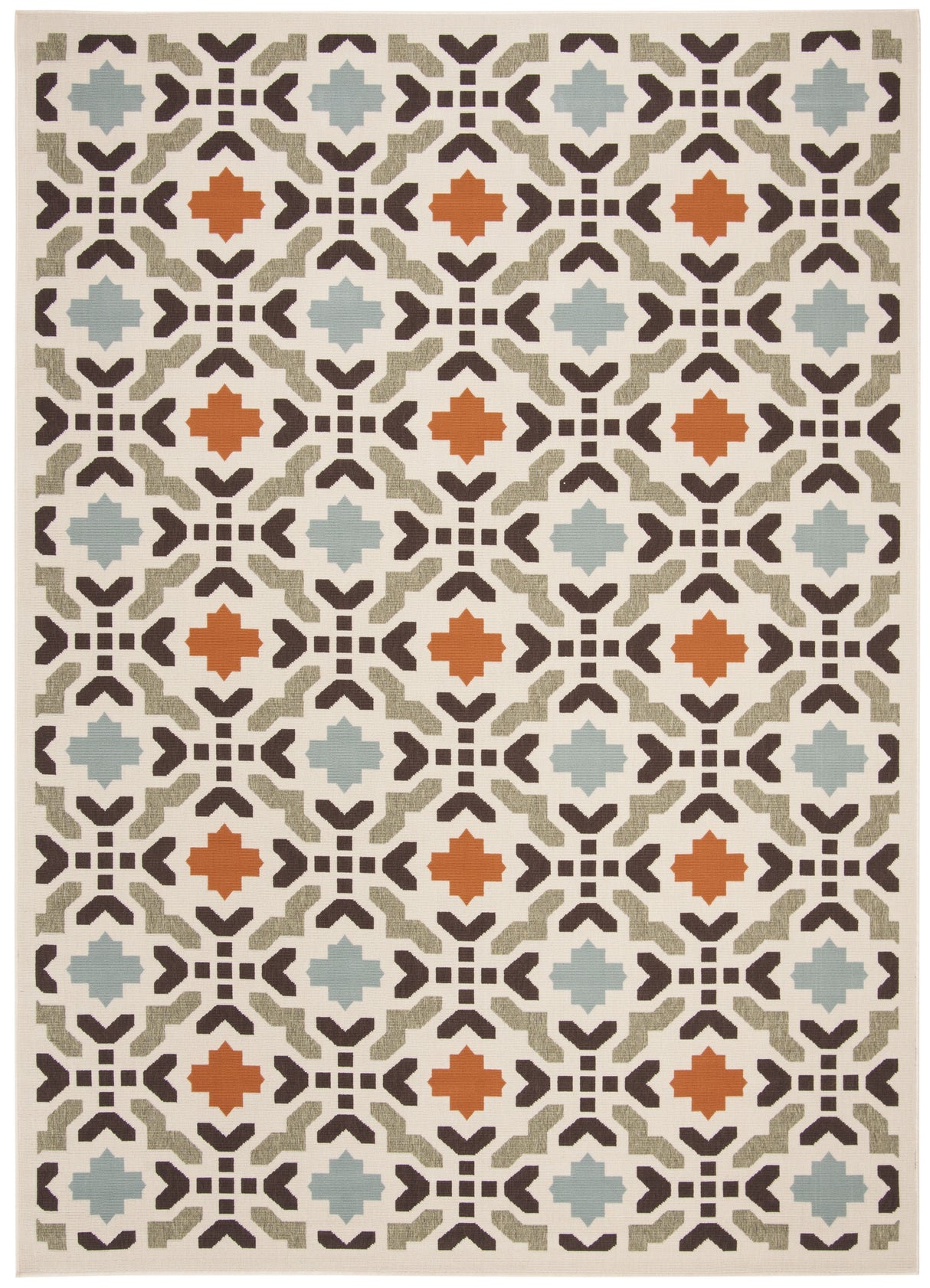 Safavieh Veranda Ver080-712 Cream/Terracotta Rug.
