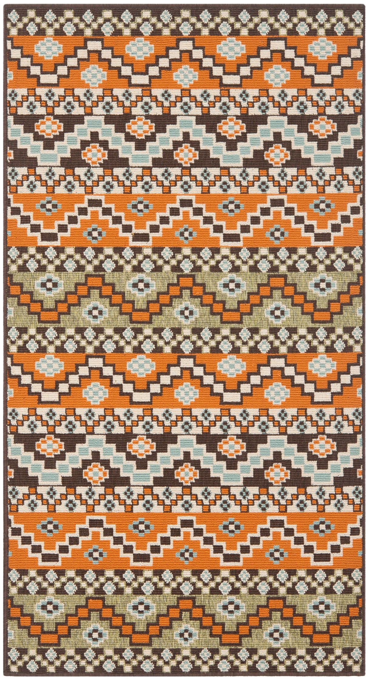 Safavieh Veranda Ver095-752 Terracotta/Chocolate Rug.