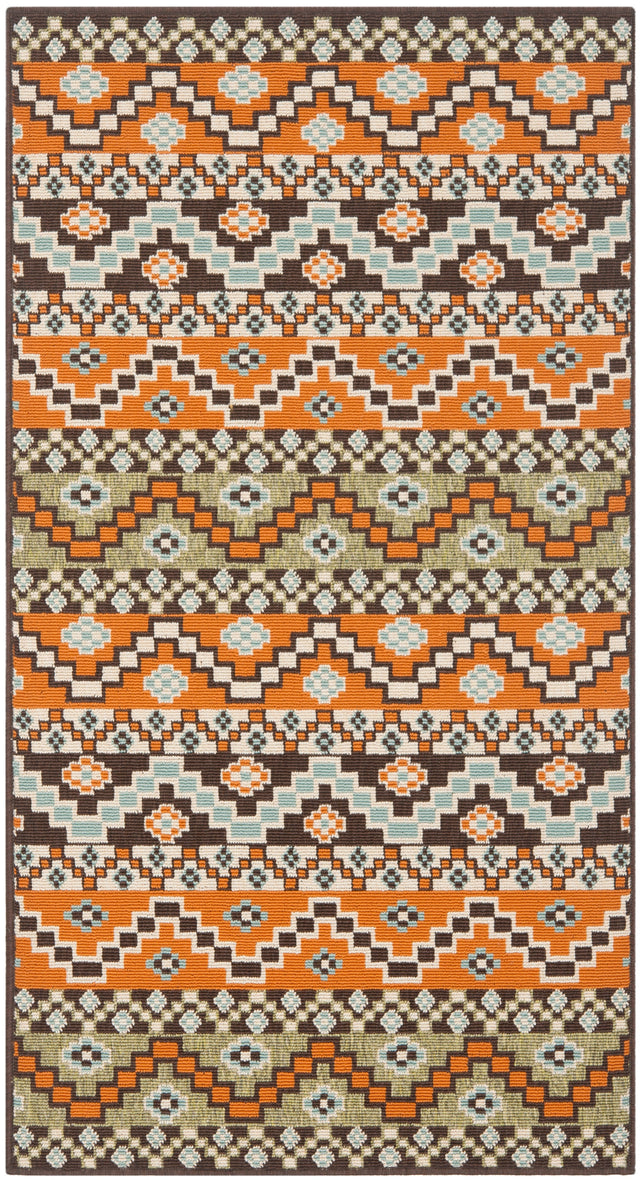 Safavieh Veranda Ver095-752 Terracotta/Chocolate Rug.