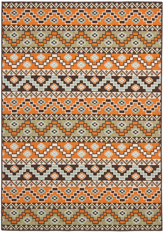 Safavieh Veranda Ver095-752 Terracotta/Chocolate Area Rug