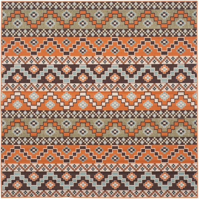 Safavieh Veranda Ver095-752 Terracotta/Chocolate Rug.