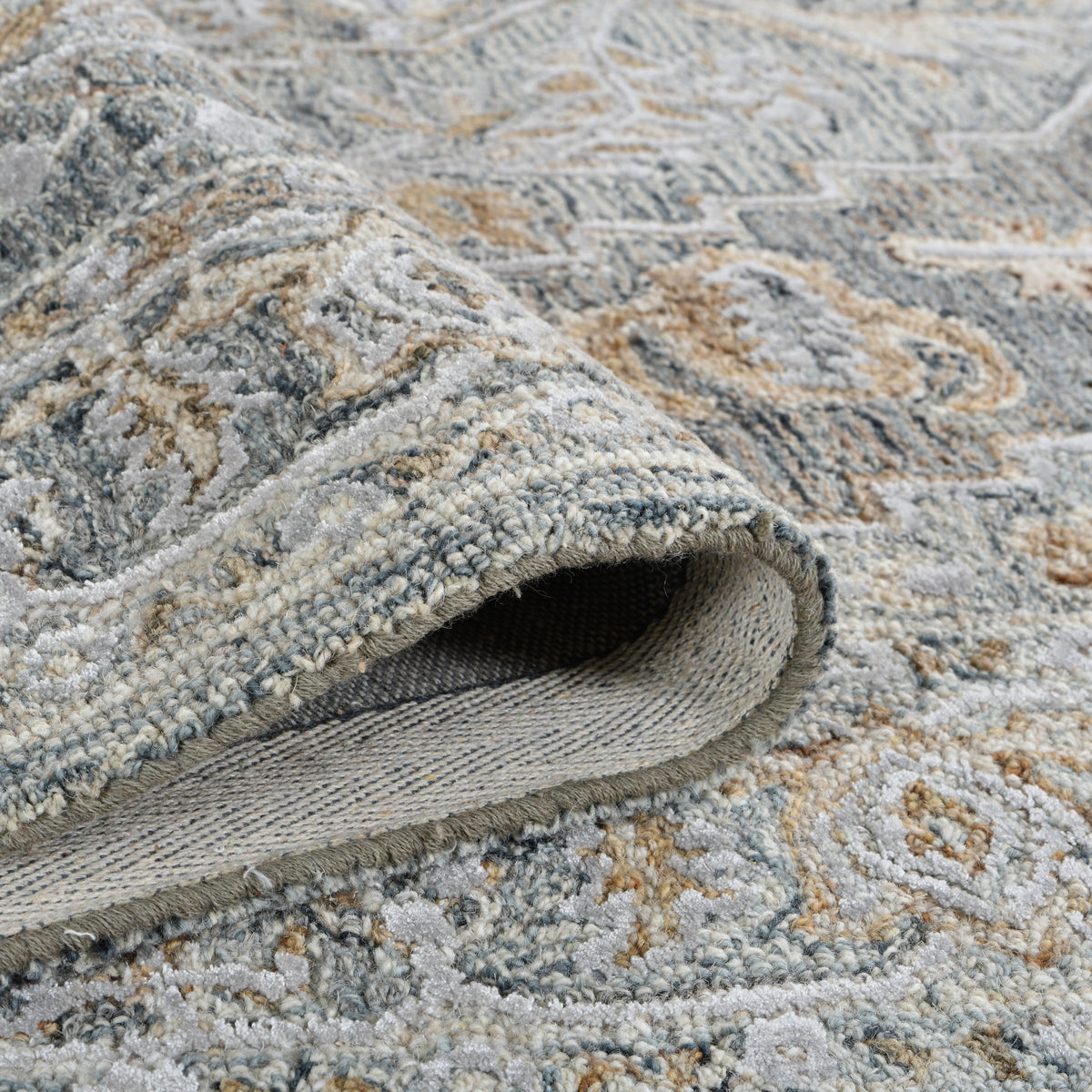 Amer Vestige VES-32 Denim area rug - rolled view