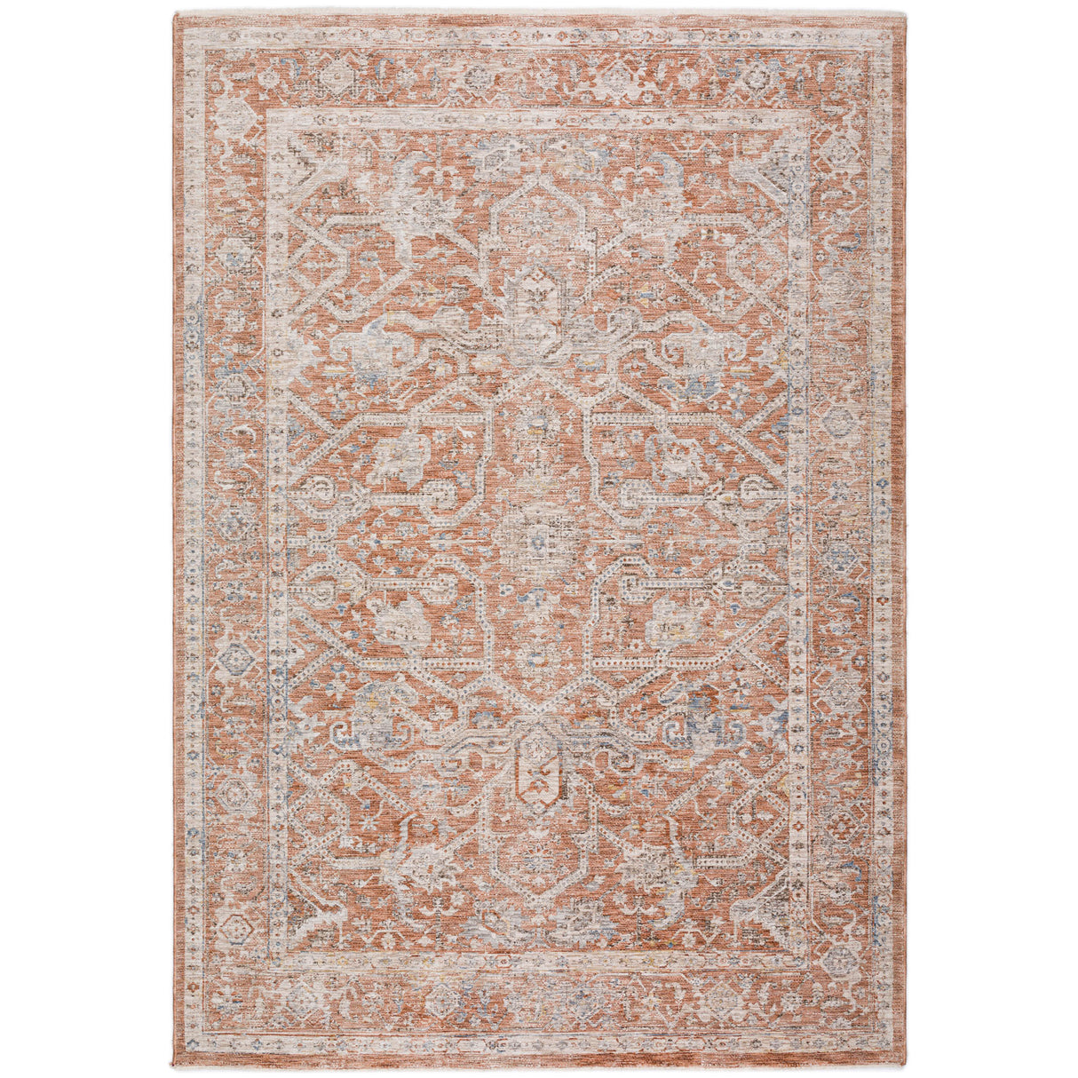 Dalyn Vienna VI1 Machine Made Traditional Orange Rug