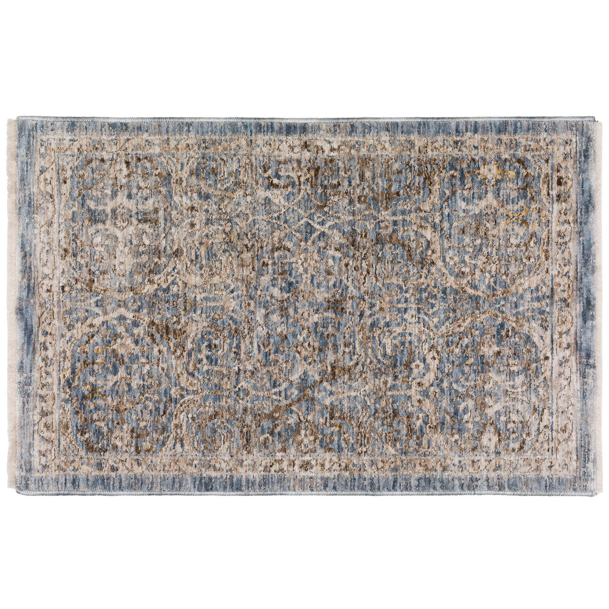 Dalyn Vienna VI7 Machine Made Traditional Blue Rug
