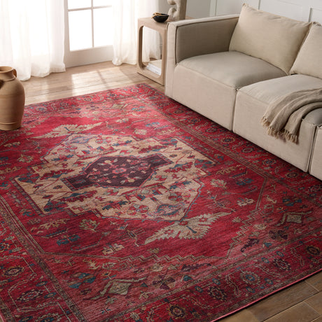 Jaipur Vindage VIN01 Red Powerloomed Rug